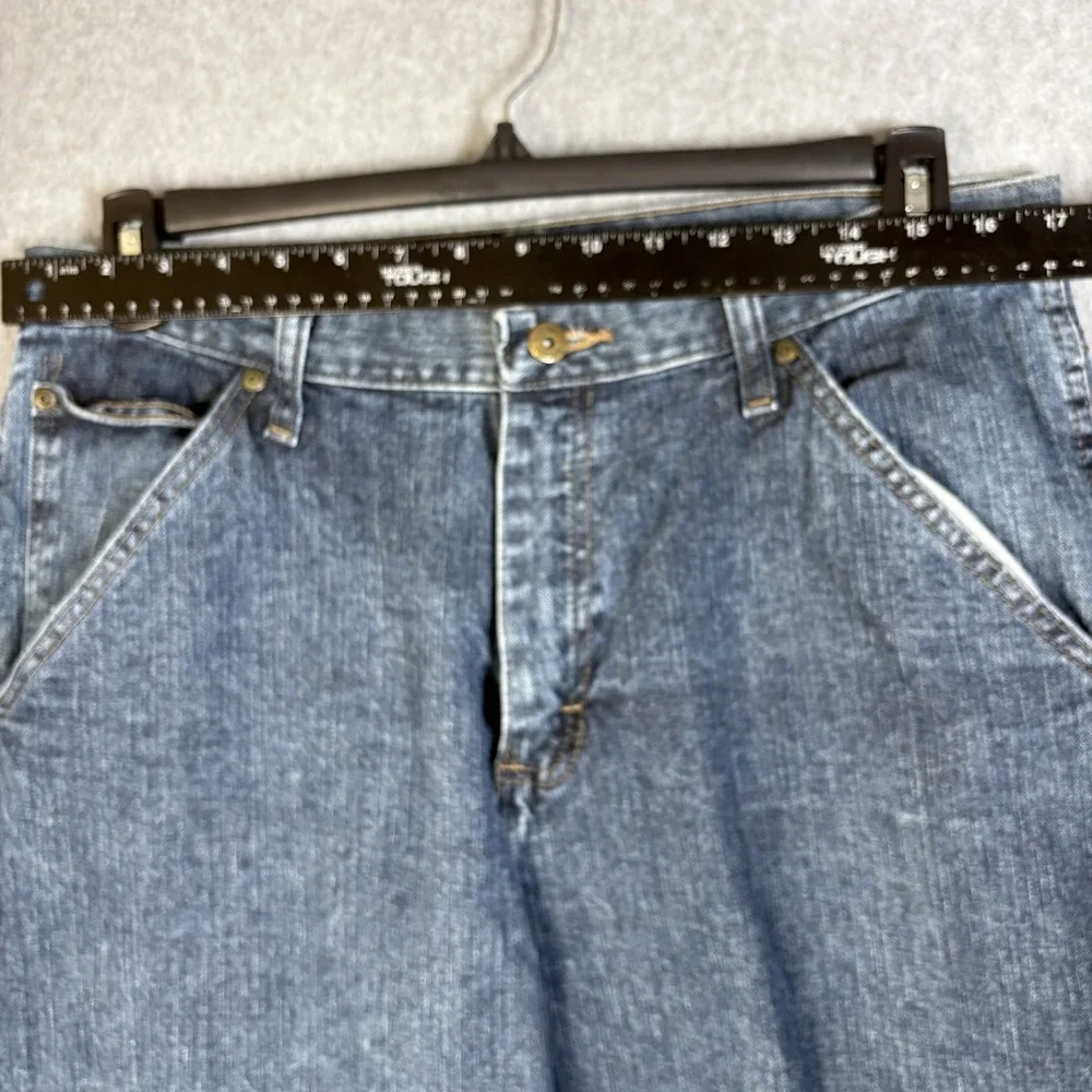 Mens Carpenter Jeans 34x30 Medium Wash Denim Work Bailey's Pt Straight Leg